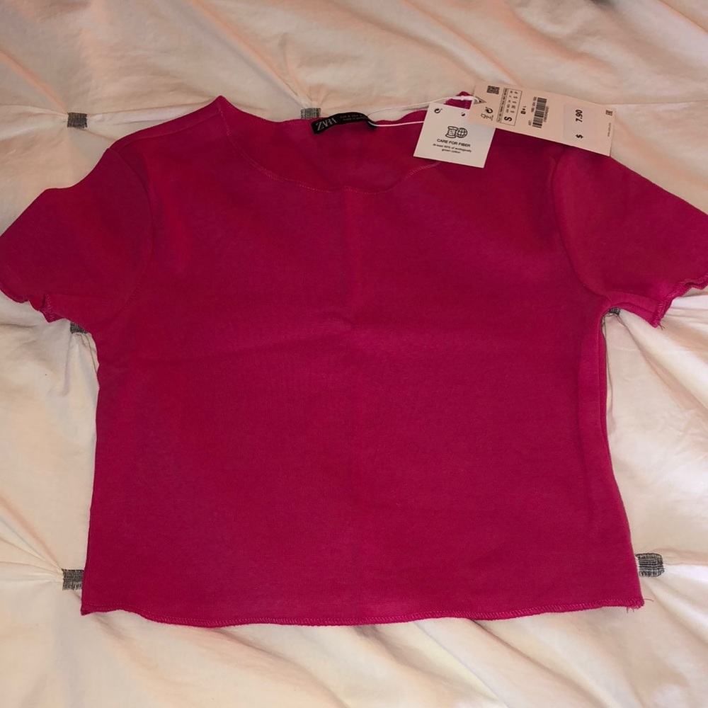 Hot Pink Zara Crop Top Brand New